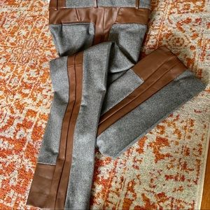 CÉLINE | Lambskin and Wool Mid-Rise Pant